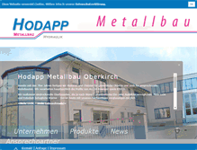 Tablet Screenshot of hodapp-metallbau.de